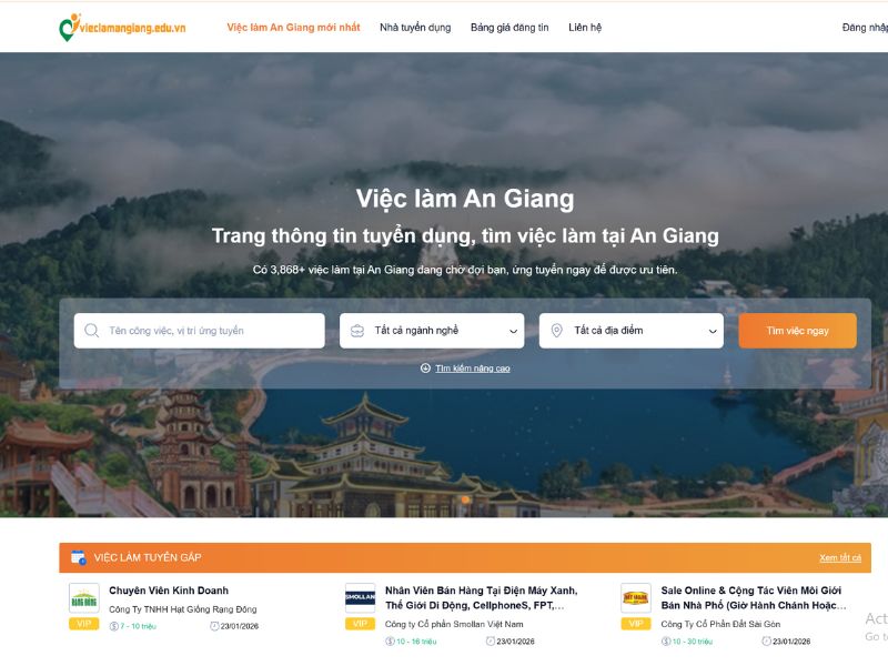 Tìm việc làm xây dựng An Giang